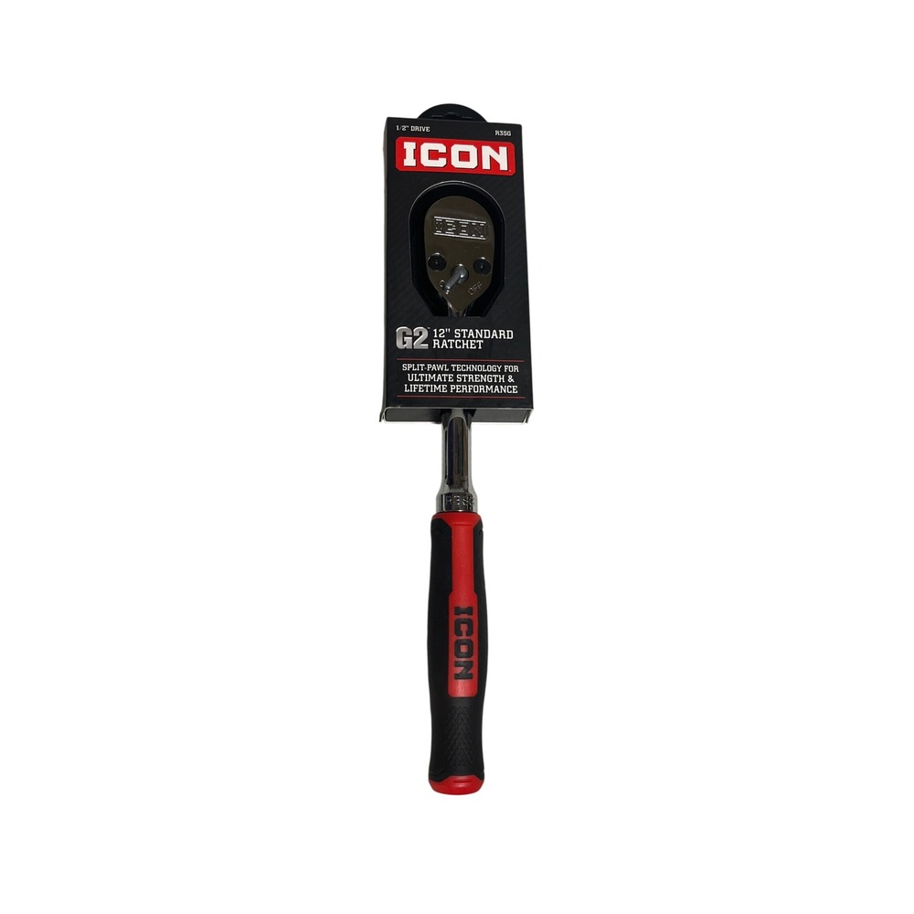 Icon G2 12 inch Standard Ratchet 1/2 Drive 90 Tooth Sealed Head R3SG 70435 New